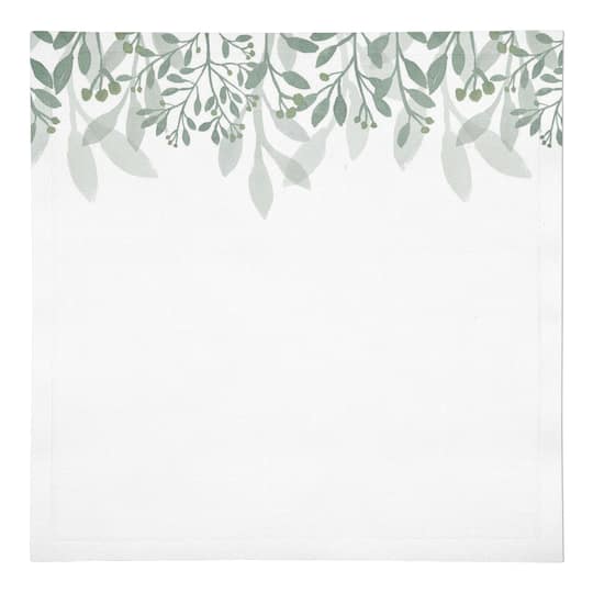 Floral Banner Cotton Twill Napkin